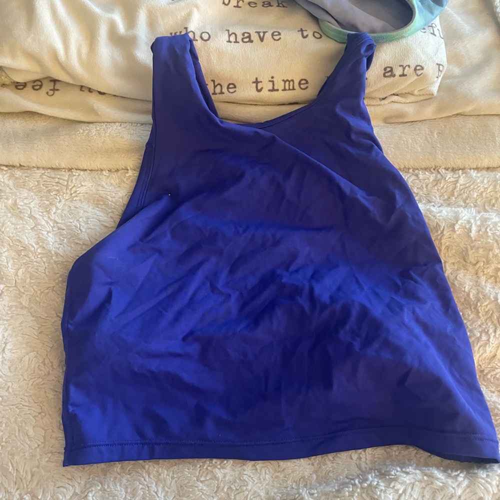 Athleta blue purple swimsuit